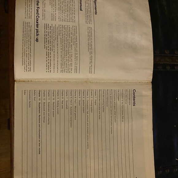Haynes Ford Courier Pick-Up 1972-82 all models automotive repair manual 268 - Picture 3 of 10
